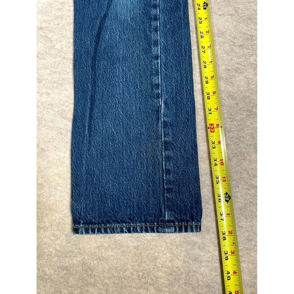 Levi's 501 Jeans Mens 29x30 Blue Denim Cotton‎ 5-Pockets Straight Leg Mid Rise
